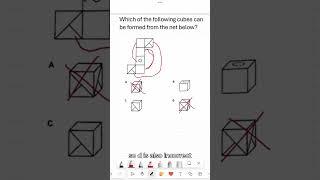 SELECTIVE/OC TEST - Solving 3D Shapes math questions #maths #3dshapes #exam