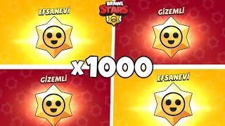 1000 STARR HEDİYESİ AÇTIM BİR SÜRÜ EFSANEVİ ÇIKTI !! BRAWL STARS