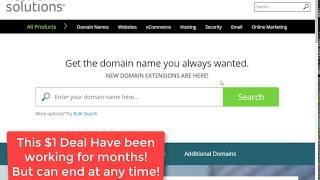 Register Unlimited Dot Com Domains For $1 Each Network Solution Deals