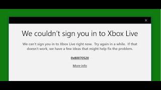 Fix Xbox App Error 0x80070520 We Couldn't Sign You In To Xbox Live On PC