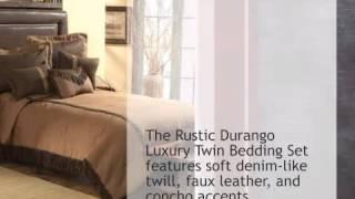 Rustic Durango Luxury Bedding Set - Twin - lonestarwesterndecor.com