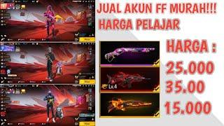 Jual akun ff murah meriah harga kantong pelajar| jual akun free fire sultan murah