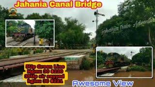 JAHANIA CANAL BRIDGE  BEAUTIFUL VIEW WITH TRAIN PASSING