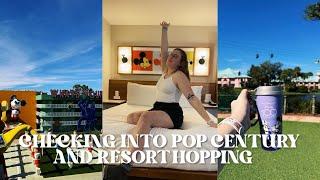 DAY ONE | SOLO DISNEY WORLD VLOG! - checking into pop century & resort hopping