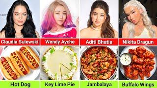 Beautiful Female YouTubers Their Favorite Food in the World