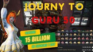 Journey To Guru 50 Cooking Making 15 Bill In 1 Day Cooking How Much EXP Do We Need To Hit Guru 50