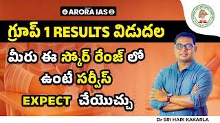 TGPSC గ్రూప్ 1 Results విడుదల మీరు ఈ  రేంజ్ స్కోర్ లో ఉంటే సర్వీస్ EXPECT  చేయొచ్చు!