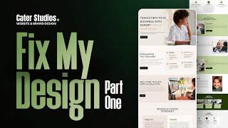 Fix My design Revision, August Part 1 - For Website and graphic designers