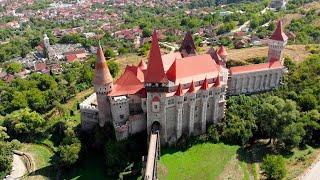 Corvin Castle Seen from Above | Hunedoara | Transylvania | Romania | 4K