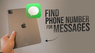 How to Find Your Phone Number on Messages iPad (tutorial)