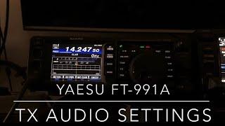 Yaesu FT-991A: TX Audio Settings #yaesu #ft991a #hamradio