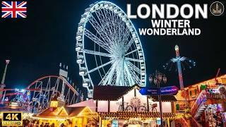 Explore London  Winter Wonderland 2024: Family Fun, Rides, Christmas Lights & Shopping Adventure