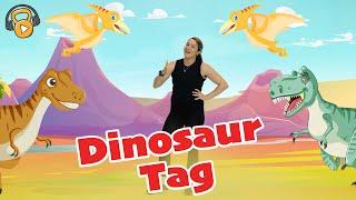 DINOSAUR TAG - Workout (ages 3-8) | Tabata Kids Workouts