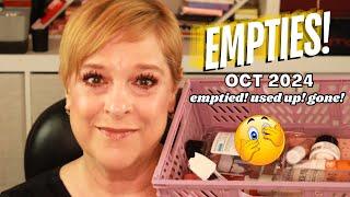 October 2024 Empties + Speed Reviews | Emptied! Used Up! Gone!