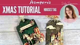 XMAS TUTORIAL - houses tag by @vickyp