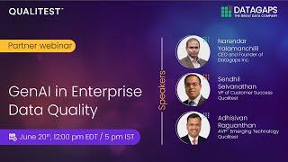 Generative AI in Enterprise Data Quality | Partner Webinar