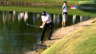 Bill Haas pars No.17 from water in TOUR Championship playoff