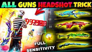 All Weapons  Auto HEADSHOT ️ Sensitivity Settings +DPI  || Desert Eagle || m1887, desert eagle