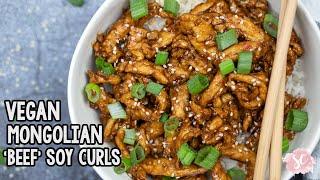 EASY VEGAN Mongolian 'Beef' Soy Curls - Gluten Free | Oil Free - Easy Vegan Takeout