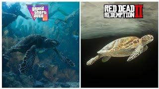 GTA 6 All Confirmed Animals vs RDR2 Wildlife | Trailer & Image Comparison !