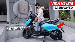 Hero Vida V2 New Model Electric Scooter Launched | Rs. 91,000 Only | Range 165 km/ch | Vida V2 Lite