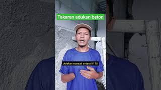 cara membuat adukan beton