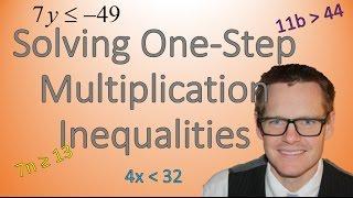 Solving Multiplication Inequalities (Simplifying Math)