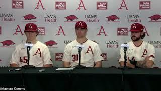 Gage Wood, Dylan Carter, Parker Rowland recap Arkansas' rubber match win over Alabama