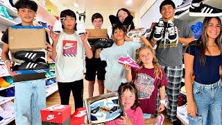Shoe Shopping For 9 Kids! | Back To School | How Much Will It Cost?