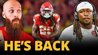 The Chiefs are re-signing Running Back Kareem Hunt!