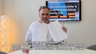 Haus kaufen, erster Tipp! Die Prüfung der planungs- und baurechtlichen Einordnung.