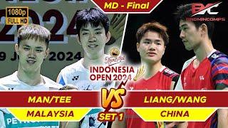 Man Wei Chong/Tee Kai Wun vs Liang Weikeng/Wang Chang | Set 1 | Final Indonesia Open 2024 Badminton