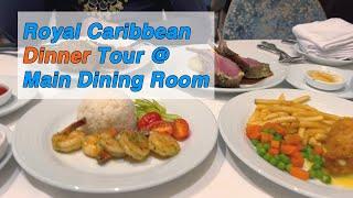 Royal Caribbean Dinner Food Tour at Main Dining Room (Odyssey of the Seas)