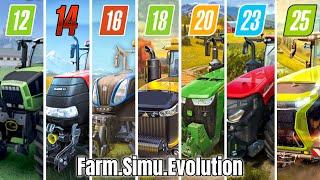 Fs12 Vs Fs14 Vs Fs16 Vs Fs18 Vs Fs20 Vs Fs23 Vs Fs25 | Farming Simulator Evolution | Timelapse