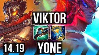 VIKTOR vs YONE (MID) | EUW Master | 14.19