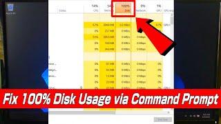 Fix 100% Disk Usage via Command Prompt Windows 11 (Reg Command) 