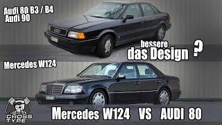 Comparison AUDI 80 vs Mercedes W124 the design - see current AUTO BILD Klassik letters to the editor