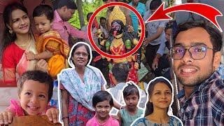 ঠাকুর আনতে গিয়ে সে কি কাণ্ড | মায়ের সাথে রুহিও কত সুন্দর শাড়ি পড়েছে