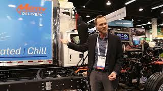 Motiv Power Systems’ Refrigerated Box Truck and All-Electric Strip Chassis at ACT 2023