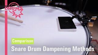 Snare Drum Dampening Methods Comparison | Home Of Drums