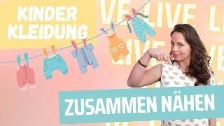  LIVE: Wir nähen zusammen Kinderkleidung!  Sei dabei!