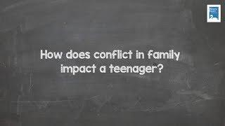 How does conflict within a family impact a teenager? - Knowing teenagers with Aarti C Rajaratnam