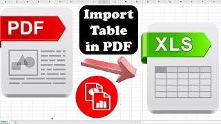 Power Query - Convert Table in PDF to Excel