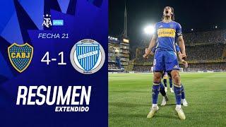 Boca Juniors 4 vs 1 Godoy Cruz  | #TorneoBetano | Resumen | Fecha 21