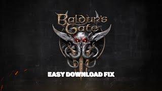Baldur's Gate 3 Download Fix