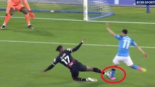 Leao TACKLE on Lonzano Vs Napoli