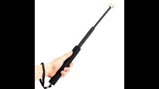 tactoysindia.com  Expandable Flexible Carbon Steel Spring Coil Baton Black