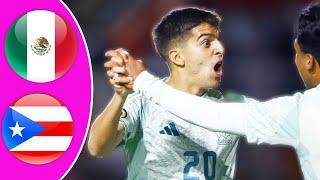 ¡Tormenta de goles! México brilla con una victoria aplastante sobre Puerto Rico U-20 2022