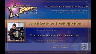 Accordion Star International 2024 Tarlabek Nasyr (Kazakhstan) Cat 2 (10 and Under)