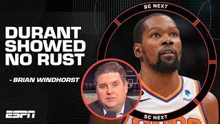 Kevin Durant showed 'no rust' in his Suns debut - Brian Windhorst | SportsCenter